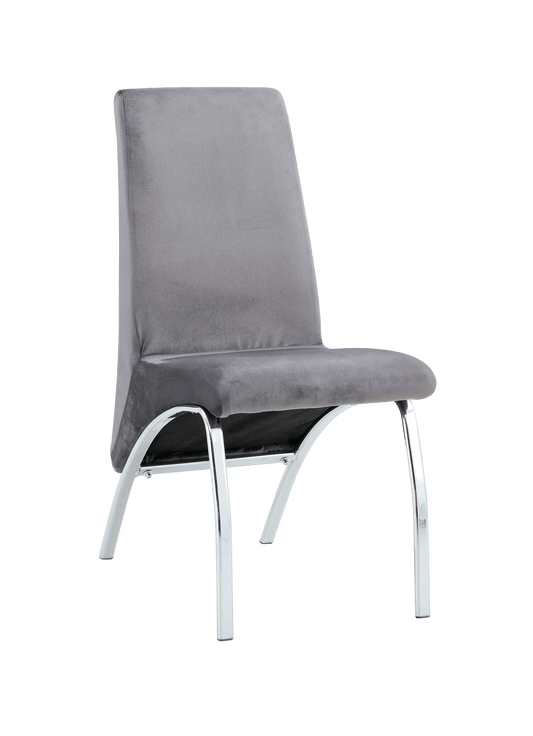 Lot de Chaises Fate chrome et velours