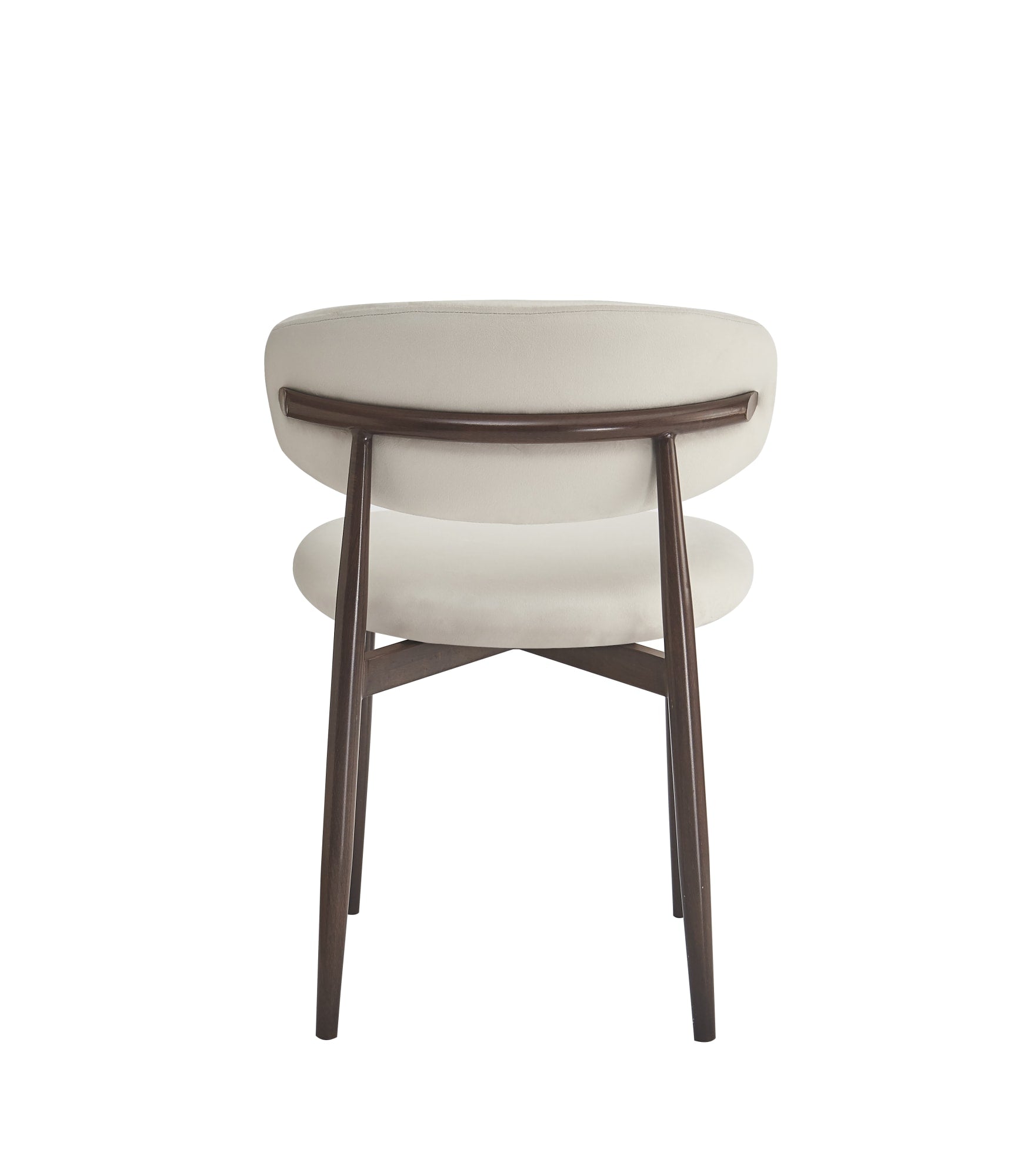 CHAISE LUCILE PIED EFFET NOYER VELOURS BEIGE
