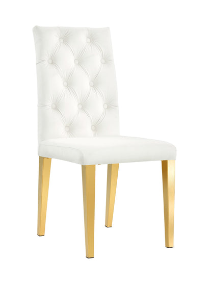 CHAISE NEW NEVADA CAPITONNEE GOLD ECRU