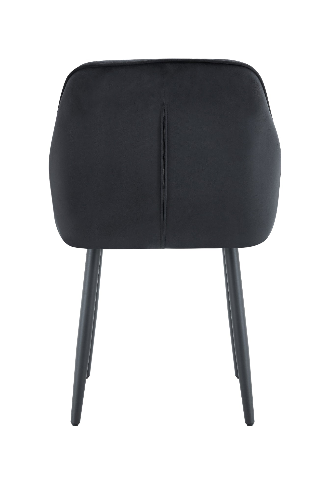 CHAISE AVEC ACCOUDOIR JADE PIEDS METAL NOIR VELOURS NOIR