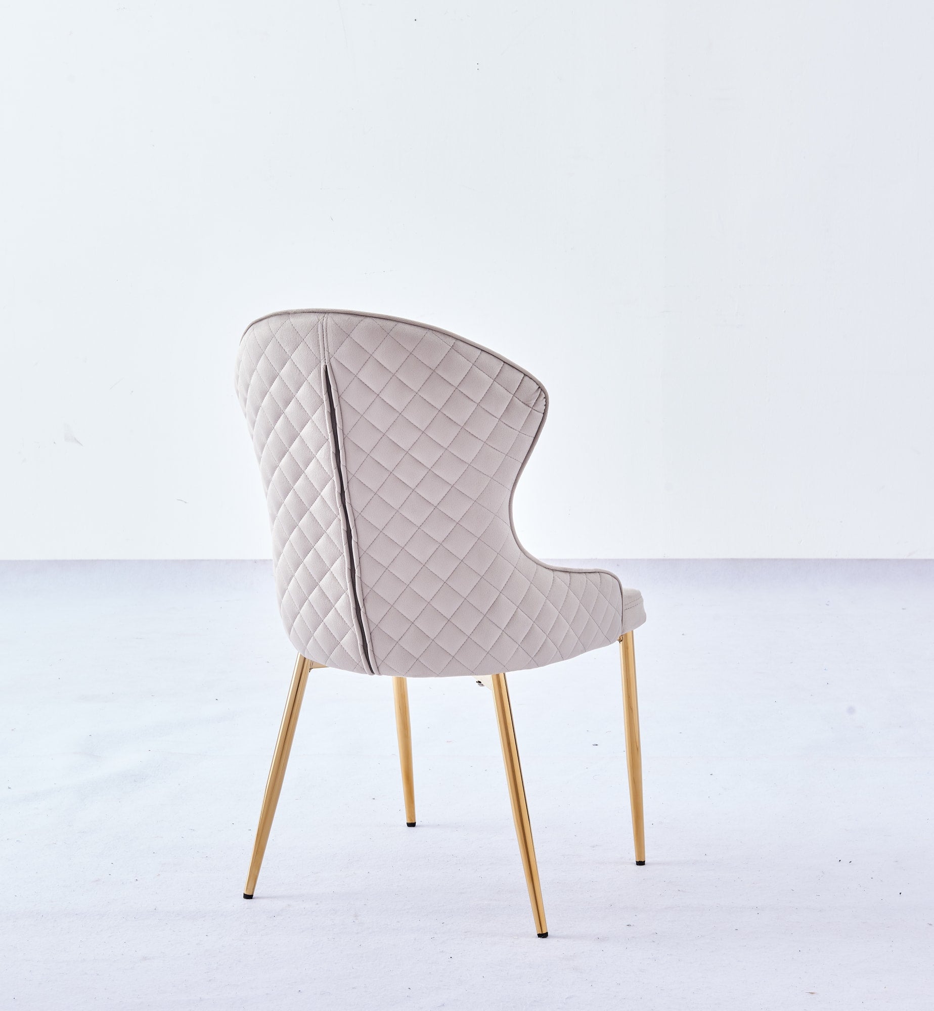 CHAISE HILTON GOLD VELOURS MOKA