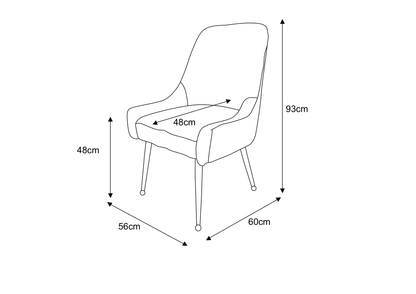 CHAISE LUXURY CHROME VELOURS BEIGE