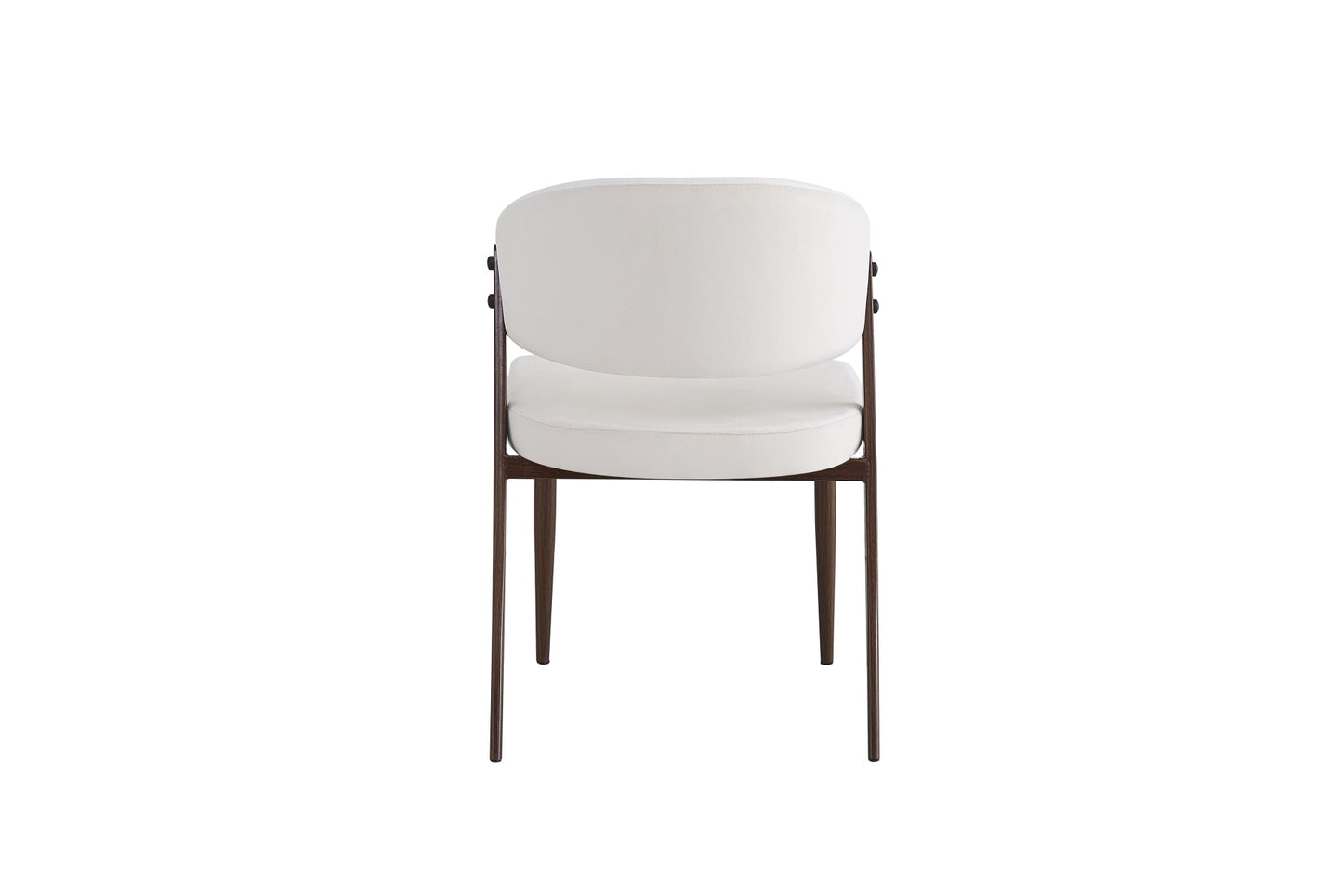 CHAISE LAMIA PIEDS EFFET NOYER TISSU VELOURS BEIGE