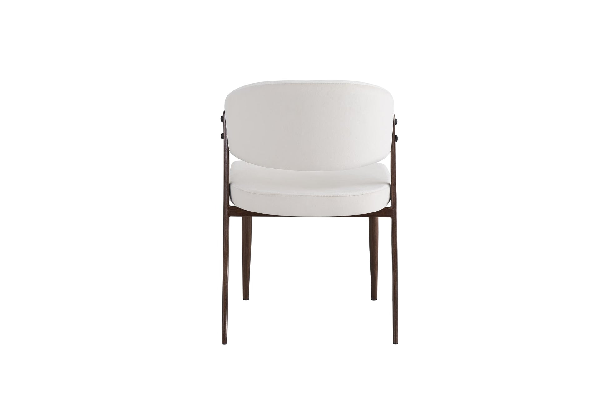 CHAISE LAMIA PIEDS EFFET NOYER TISSU VELOURS BEIGE