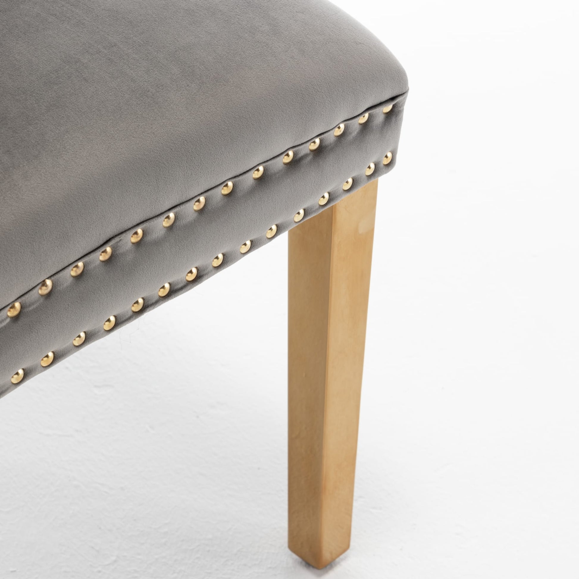 CHAISE POIGNEE RECTANGLE GOLD GRIS