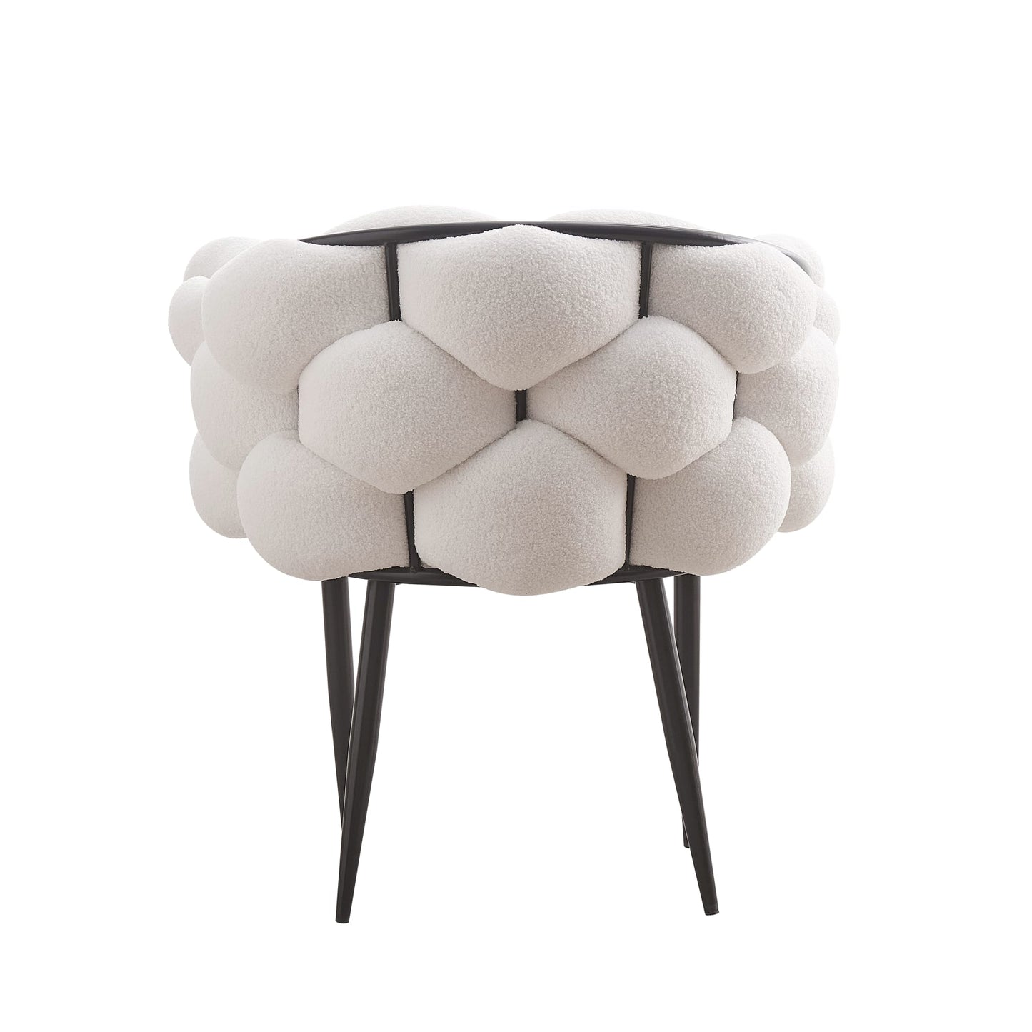 CHAISE BALLON DOUDOU PIED METAL NOIR