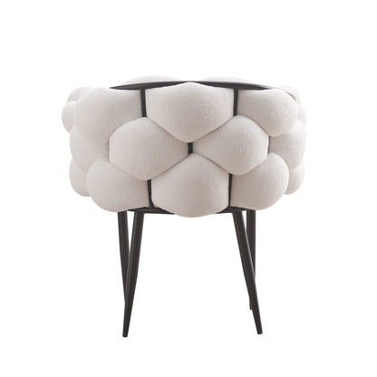 CHAISE BALLON DOUDOU PIED METAL NOIR