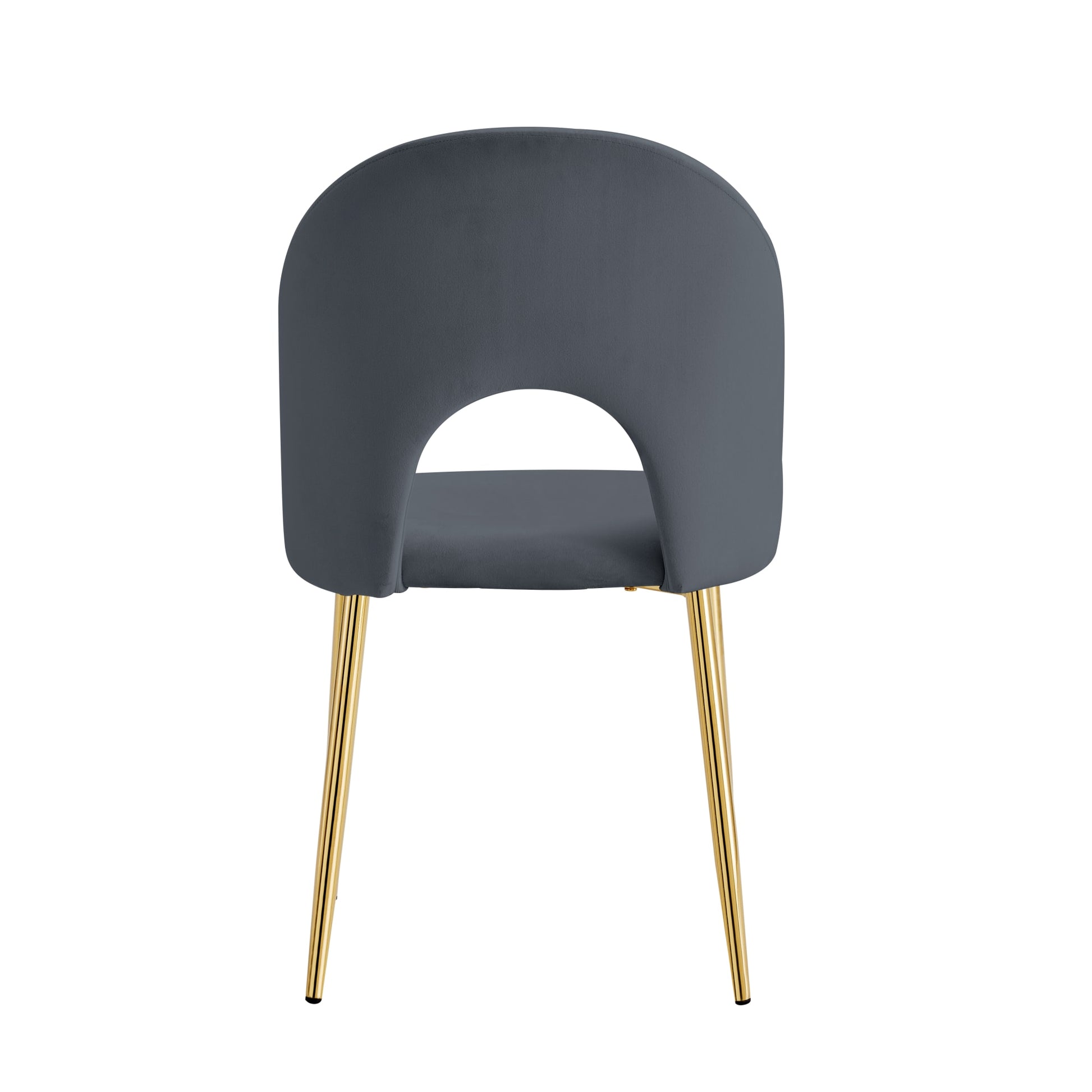 CHAISE TEDDY GOLD VELOURS ANTHRACITE