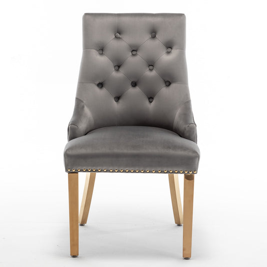 CHAISE LION MATELASSE GOLD ANTHRACITE
