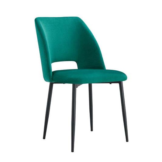 Lot de chaises AVA Métal noir Velours