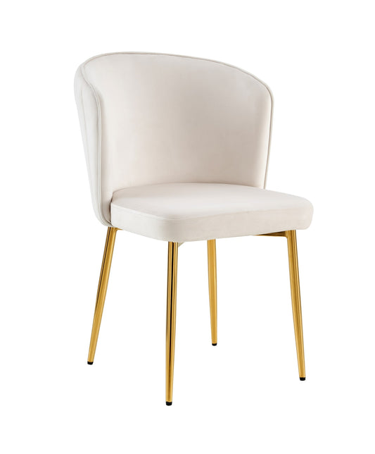CHAISE DIANA GOLD VELOURS BEIGE