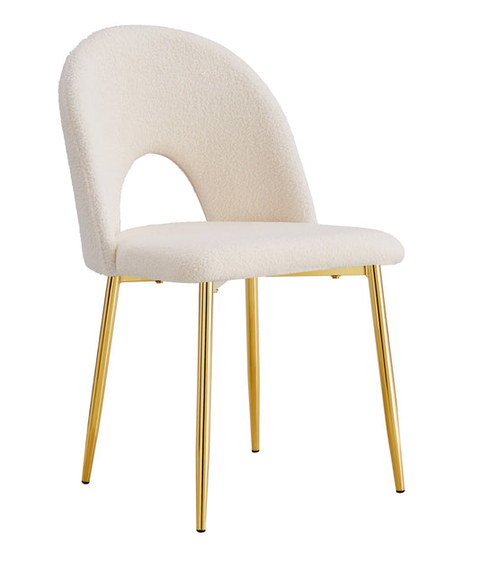 CHAISE TEDDY DOUDOU BEIGE PIED GOLD