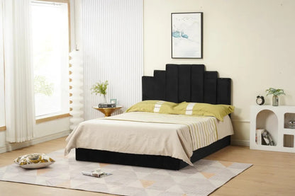 Cadre de lit PIANO velours 160x200 cm