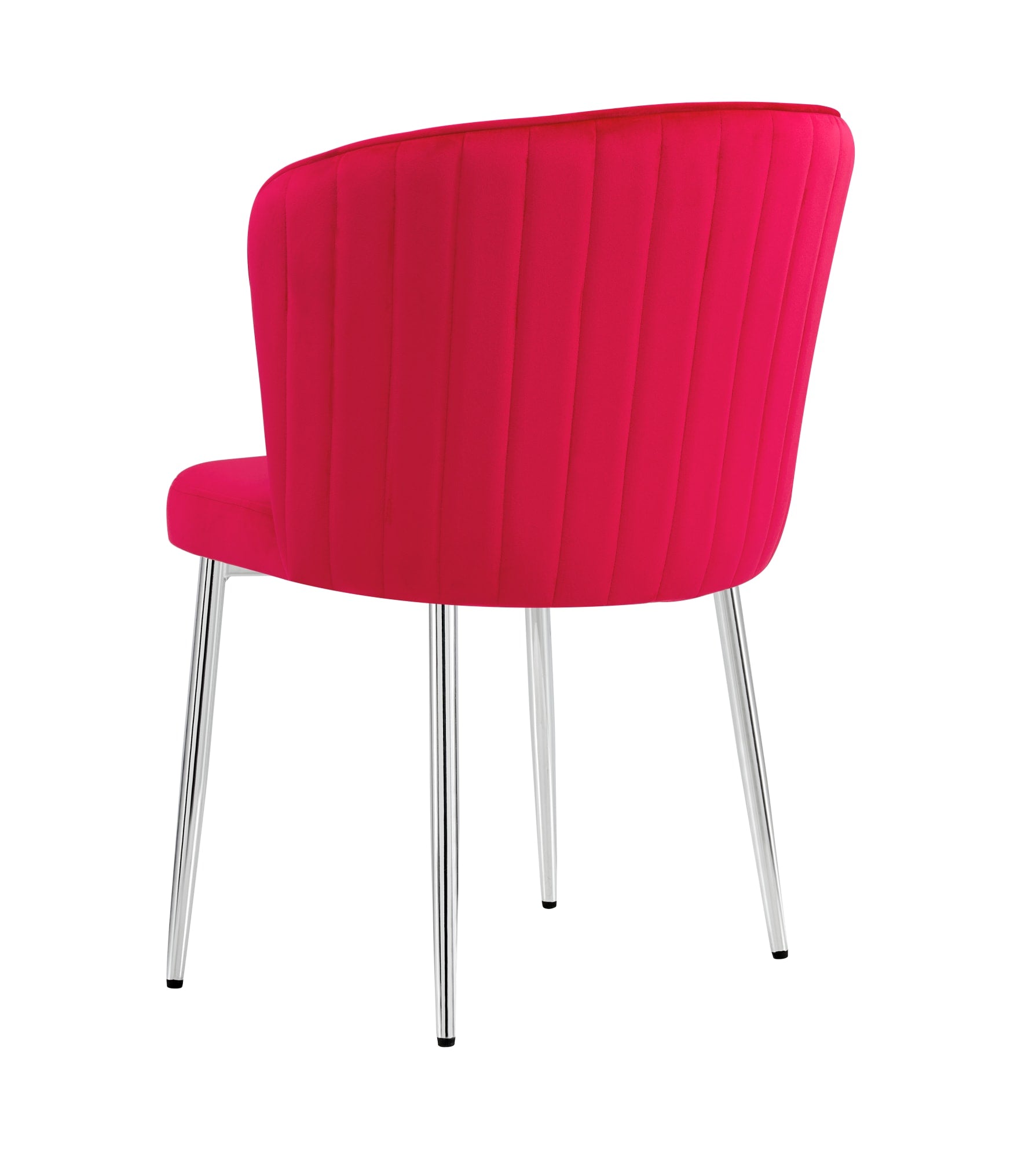 CHAISE DIANA CHROME VELOURS FUSHIA