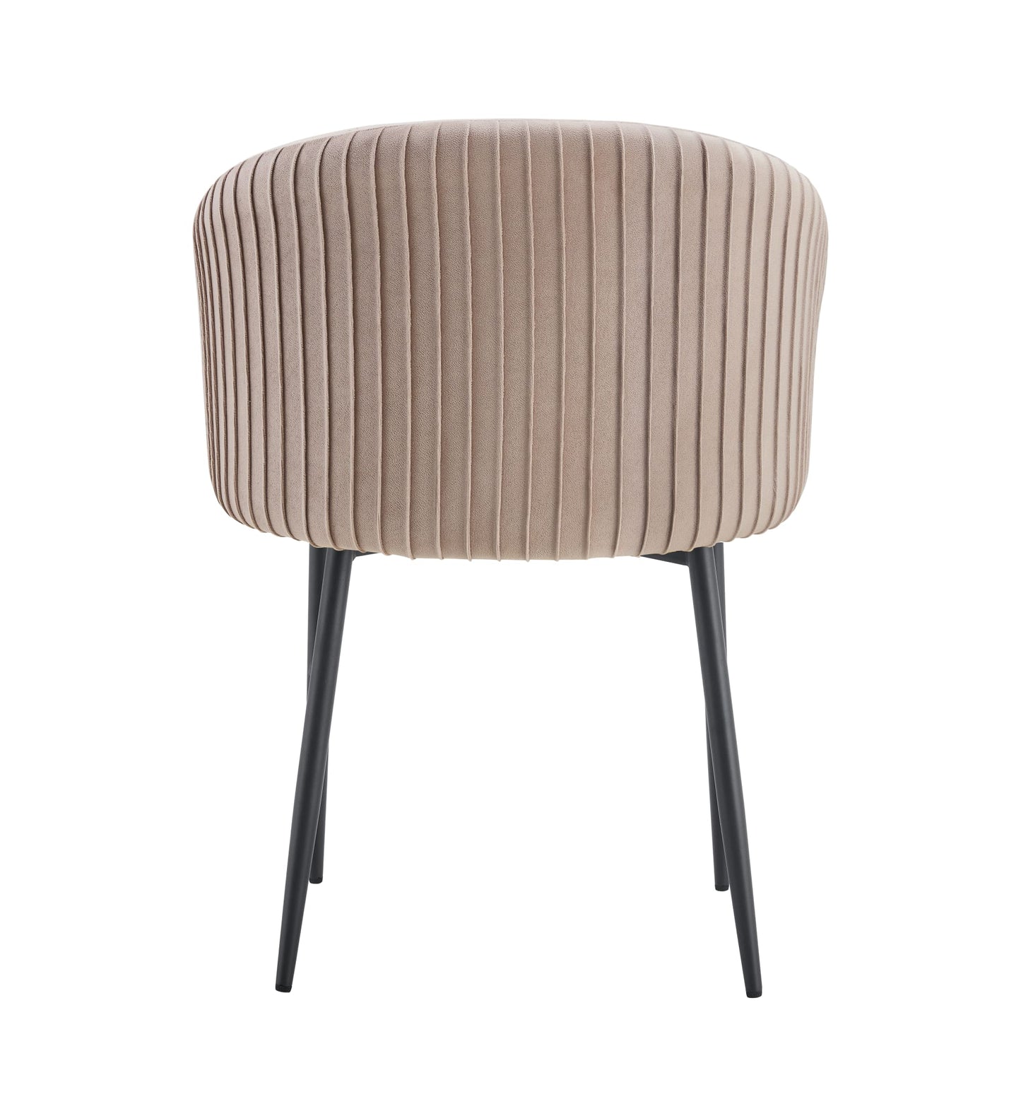 CHAISE AVEC ACCOUDOIR CARLITA MOKA PIED METAL NOIR
