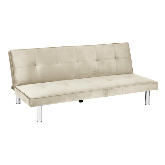 BANQUETTE CONVERTIBLE CLIC CLAC CHROME LATTE