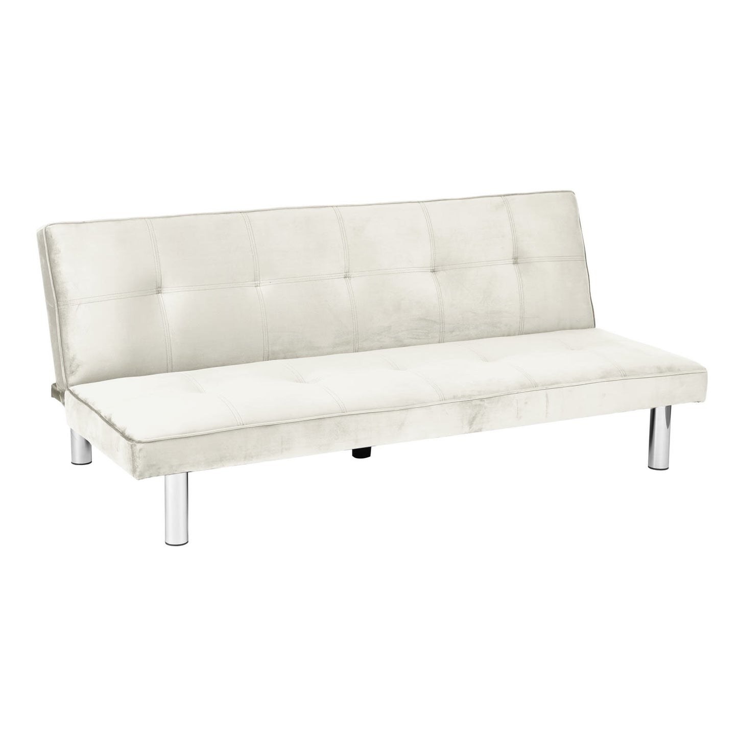 BANQUETTE CONVERTIBLE CLIC CLAC CHROME ECRU