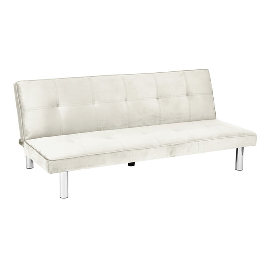 BANQUETTE CONVERTIBLE CLIC CLAC CHROME ECRU