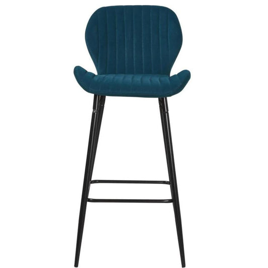 TABOURET DE BAR PRADO BLEU CANARD