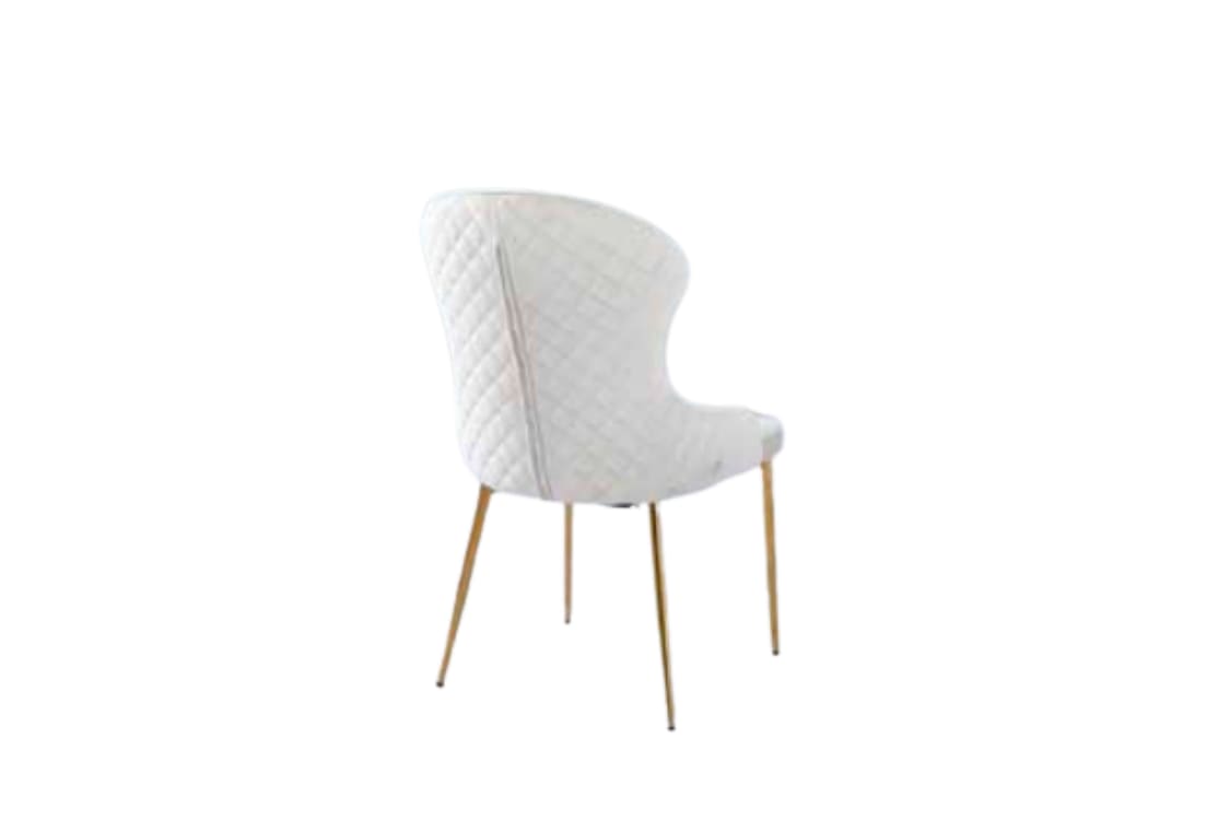 CHAISE HILTON GOLD VELOURS ECRU