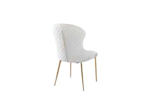 CHAISE HILTON GOLD VELOURS ECRU