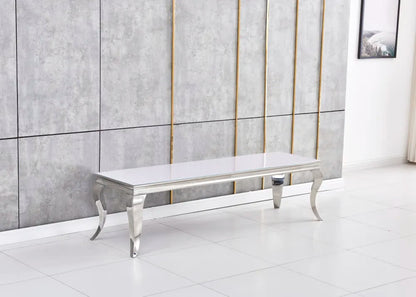 Meuble TV BAROQUE Chrome 160x45x45 cm