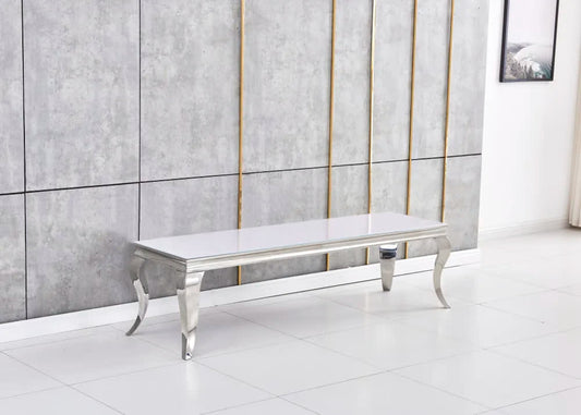 Meuble TV BAROQUE Chrome 160x45x45 cm