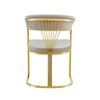 CHAISE AVEC ACCOUDOIR BRITTANY GOLD VELOURS MOKA