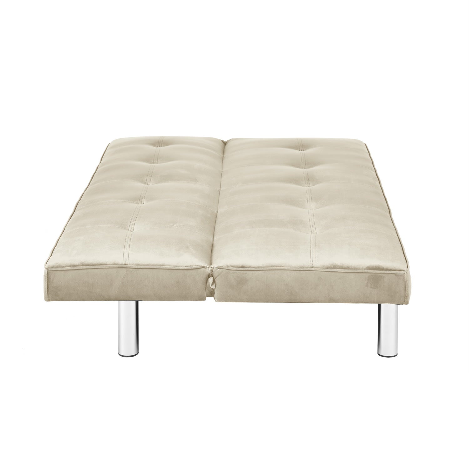 BANQUETTE CONVERTIBLE CLIC CLAC CHROME LATTE