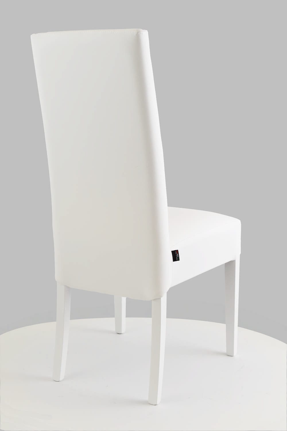 CHAISE KIRA BLANC PIEDS LAQUES BLANC