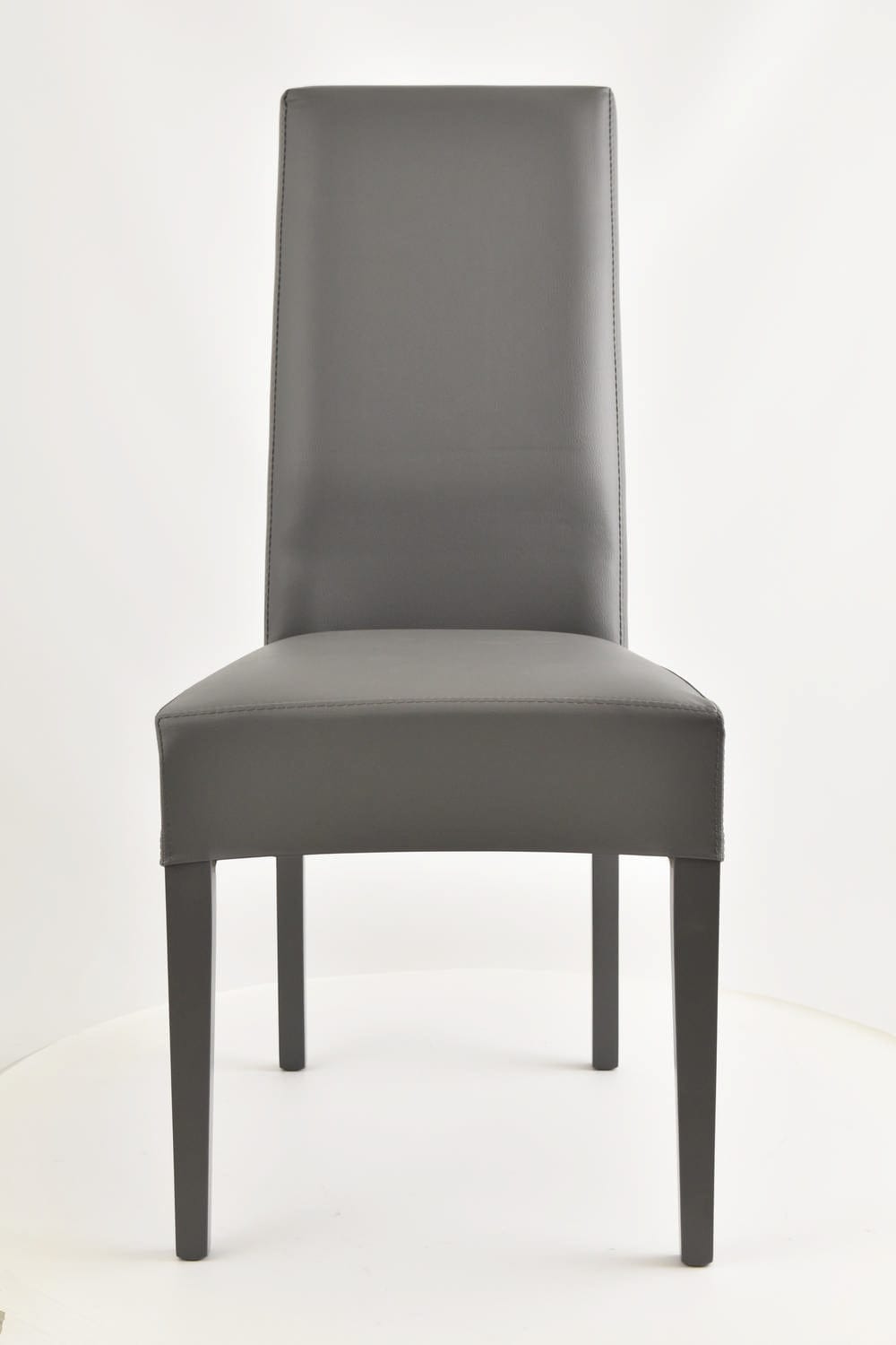 CHAISE KIRA ANTHRACITE PIEDS LAQUES ANTHRACITE