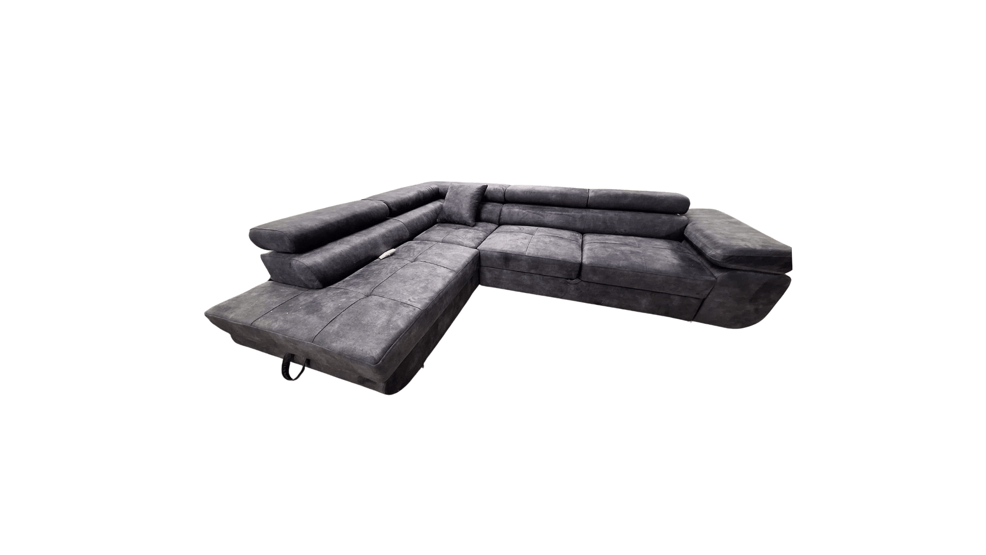 CANAPE TOULOUSE ANGLE GAUCHE GRIS ANTHRACITE 275x202cm