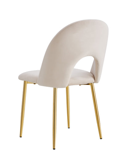 CHAISE TEDDY BEIGE PIED GOLD