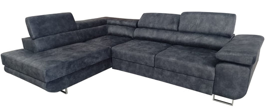 CANAPE TOULOUSE ANGLE GAUCHE GRIS ANTHRACITE 275x202cm