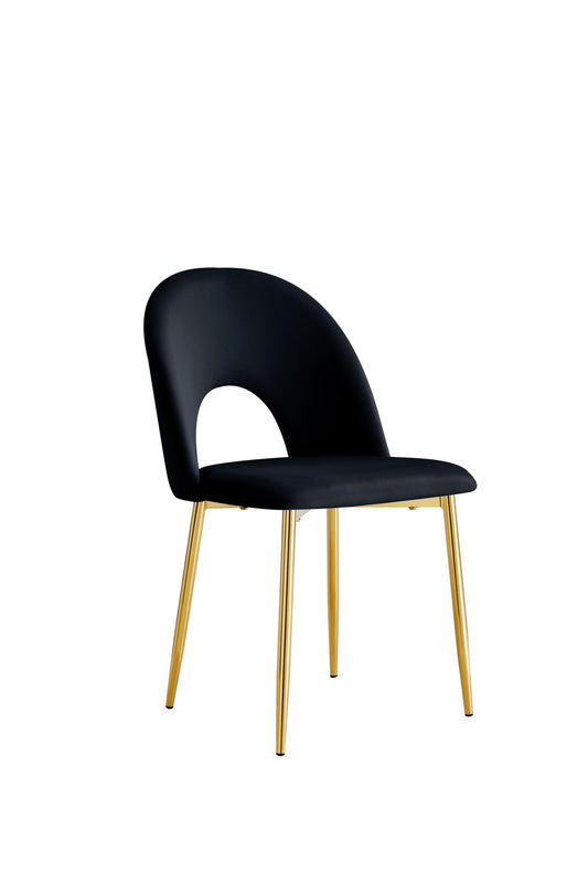 CHAISE TEDDY NOIR PIED GOLD