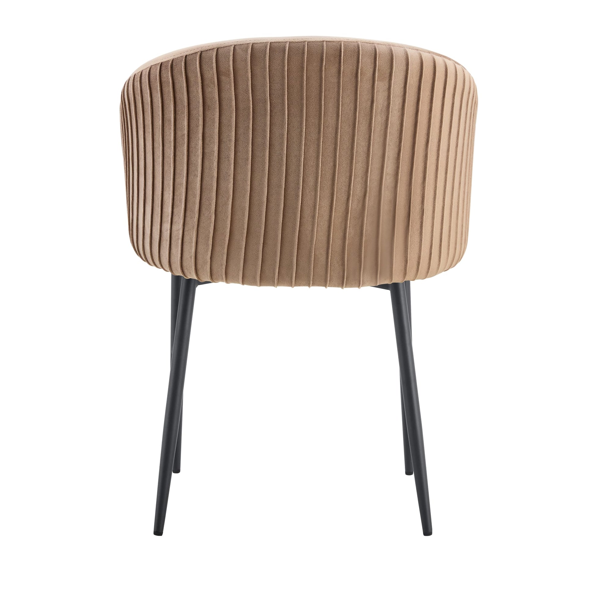 CHAISE AVEC ACCOUDOIR CARLITA TAUPE PIED METAL NOIR