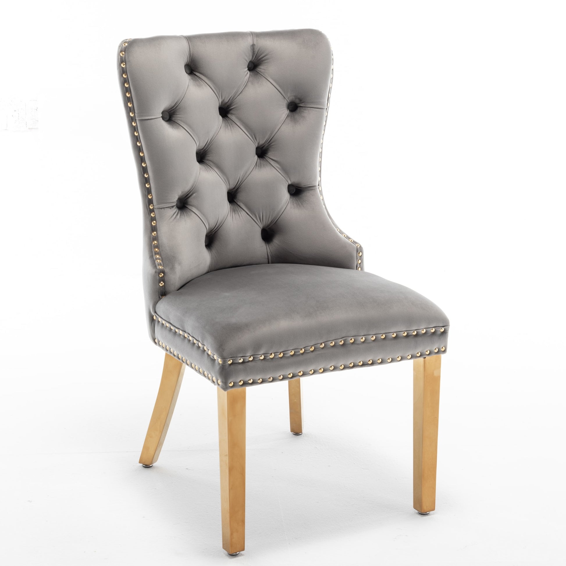 CHAISE POIGNEE RECTANGLE GOLD GRIS