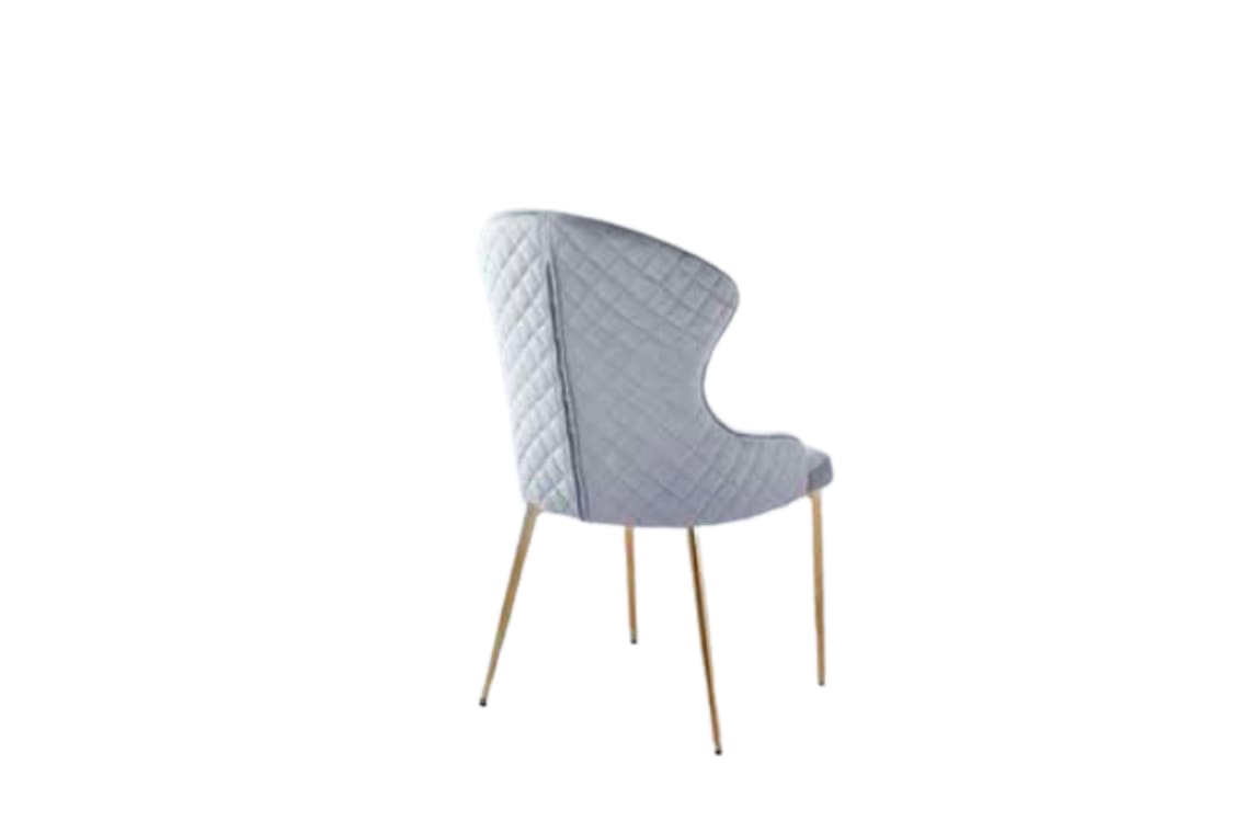 CHAISE HILTON GOLD VELOURS GRIS