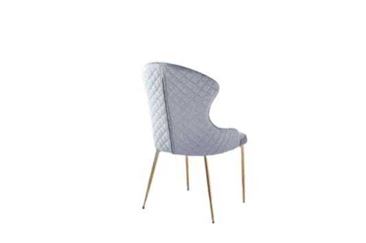 CHAISE HILTON GOLD VELOURS GRIS