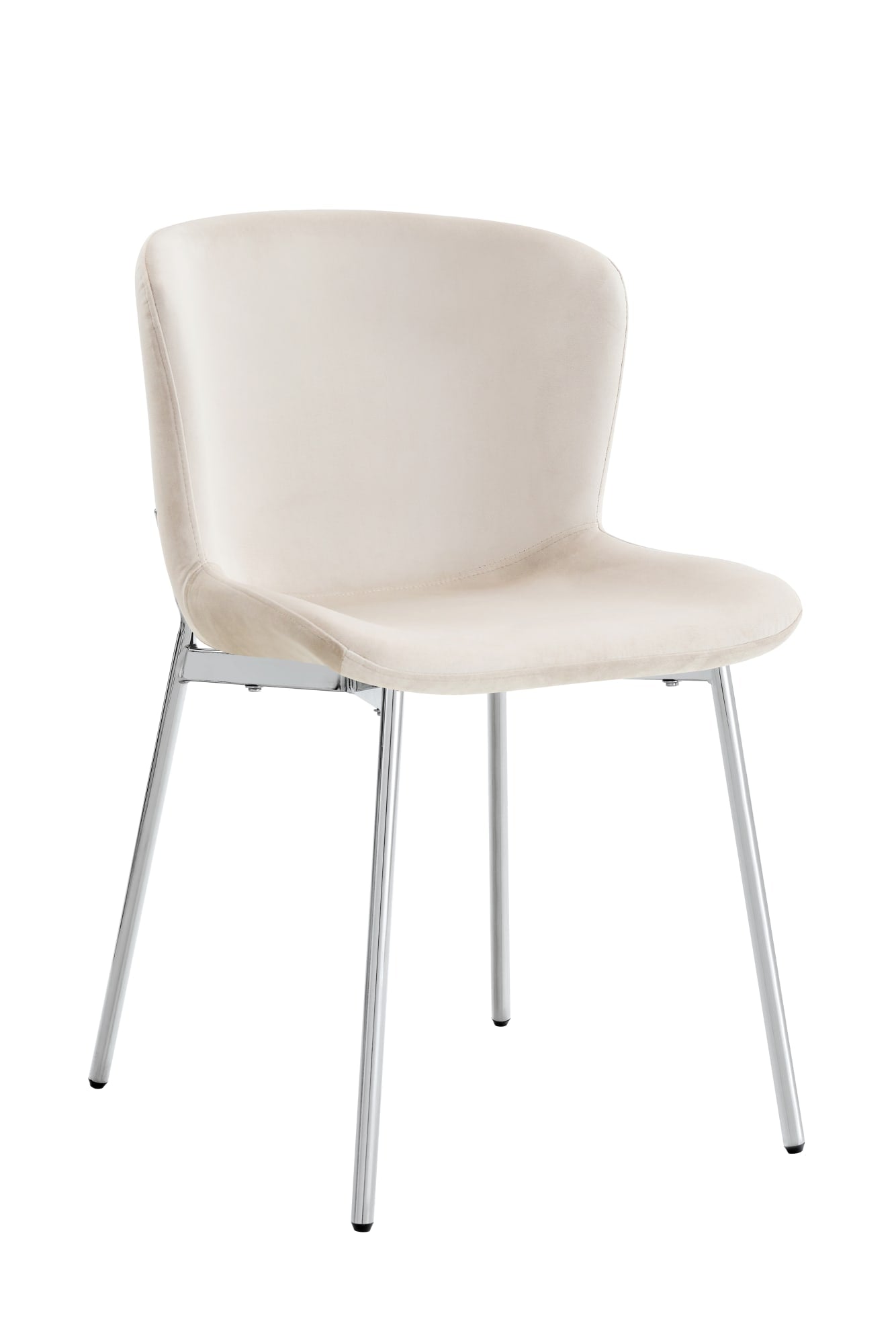 CHAISE HAILEY PIED CHROME ASSISE ECRU