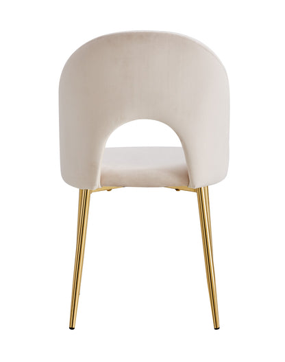 CHAISE TEDDY BEIGE PIED GOLD