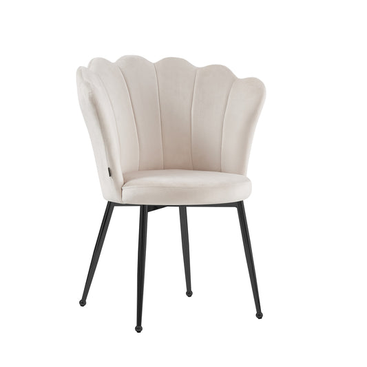 CHAISE NYMPHEA METAL NOIR