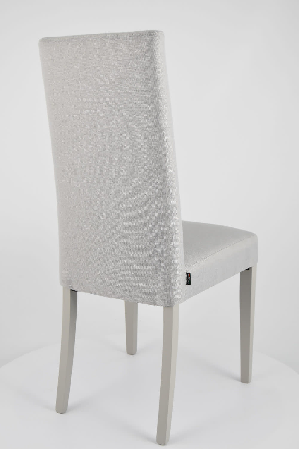 CHAISE KIRA TISSUS GRIS PIEDS BOIS HETRE