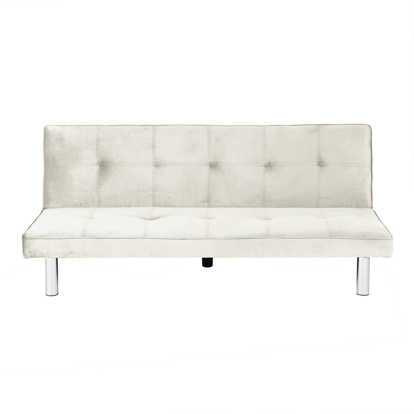 BANQUETTE CONVERTIBLE CLIC CLAC CHROME ECRU