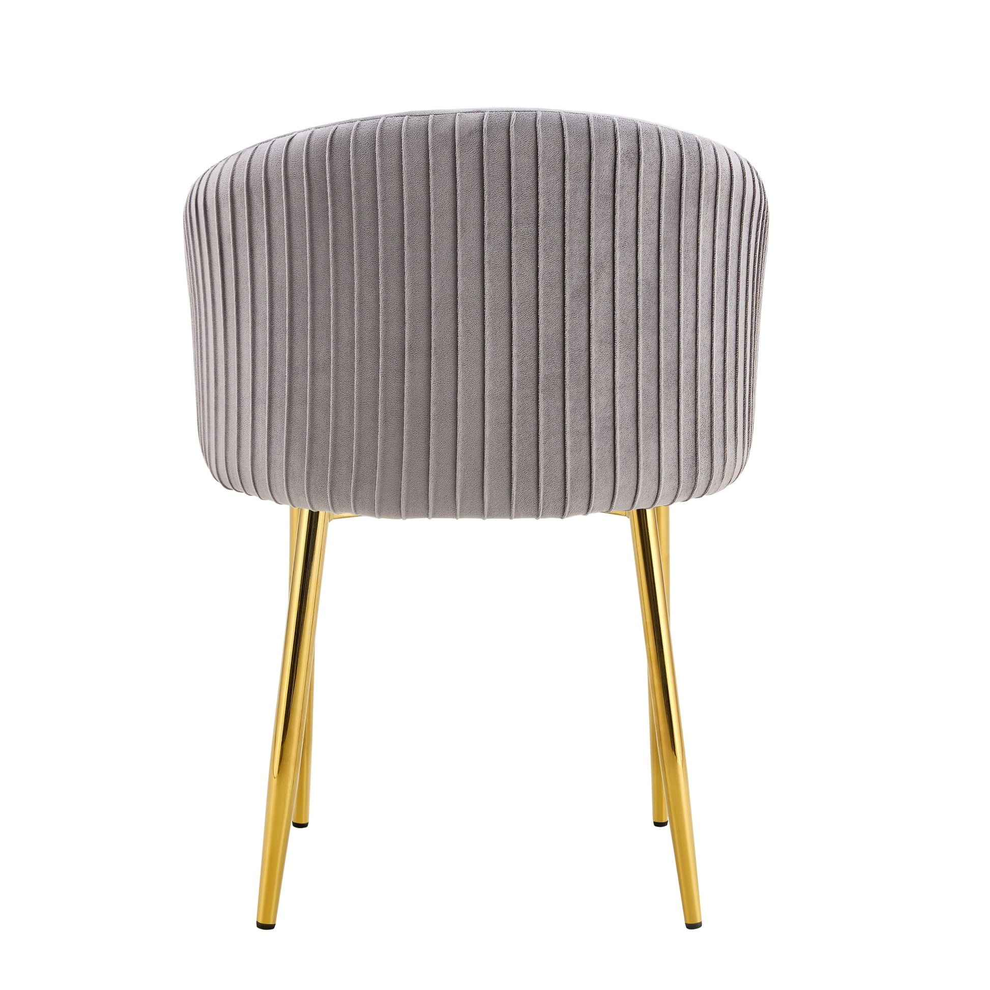 CHAISE AVEC ACCOUDOIR CARLITA GRIS PIED GOLD