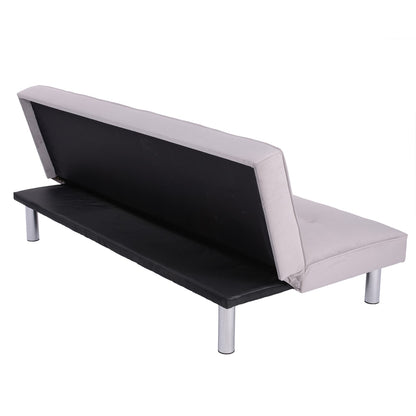 BANQUETTE CONVERTIBLE CLIC CLAC CHROME GRIS