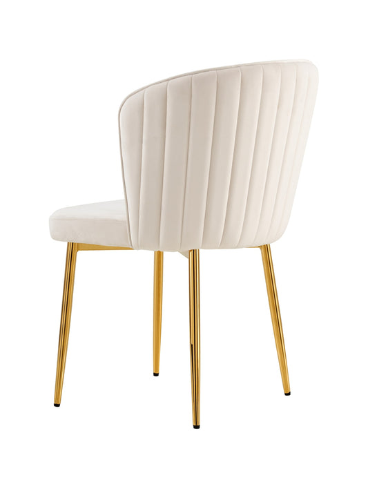 CHAISE DIANA GOLD VELOURS BEIGE