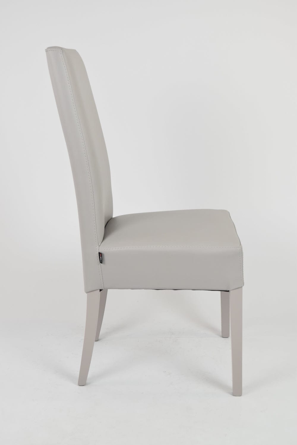 CHAISE KIRA GRIS PIEDS LAQUES GRIS