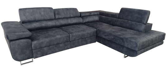 CANAPE TOULOUSE ANGLE DROIT GRIS ANTHRACITE 275x202cm