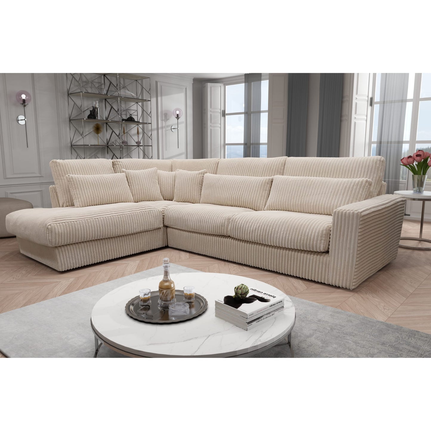 AMBERT-AG-EC (CANAPE AMBERT ANGLE GAUCHE TISSUS LAPIN ECRU)  320x230